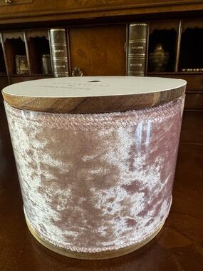 LoveShackFancy Pink Crushed Velvet Ribbon Spool 30 ft New!